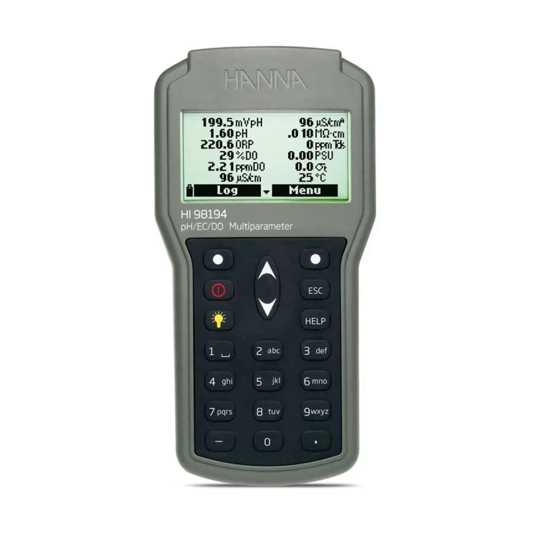 نمایشگر و صفحه کلید مولتی پارامتر پرتابل برند هانا (HANNA) مدل HI98194