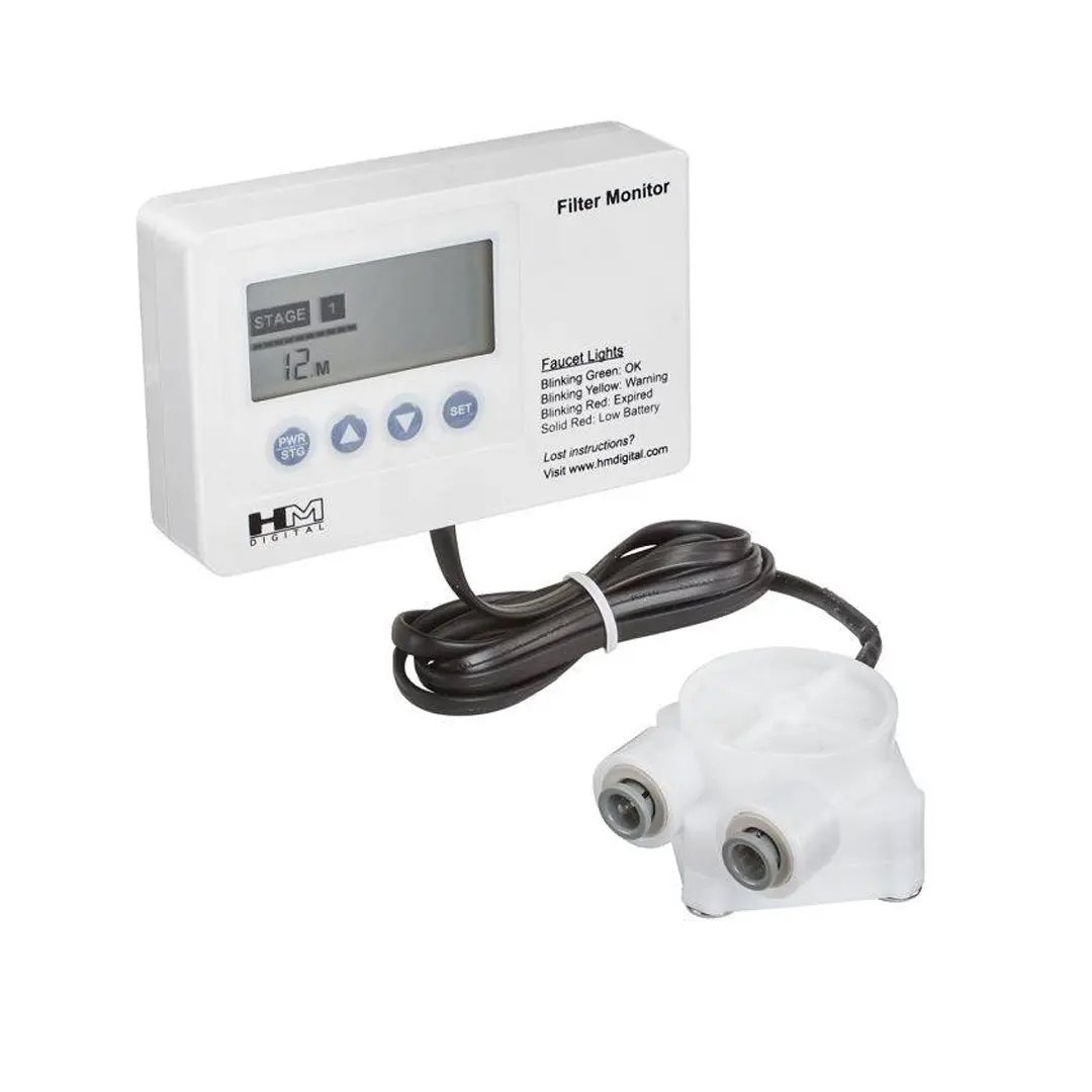 نمای جانبی مانیتور فیلتر برند HM مدل FM-2 با اتصالات