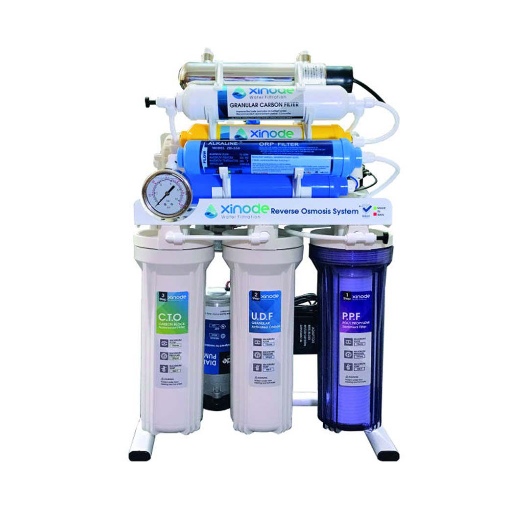 دستگاه تصفیه آب خانگی زینود (XiNode) مدل AXF–905HB شماتیک نمادین