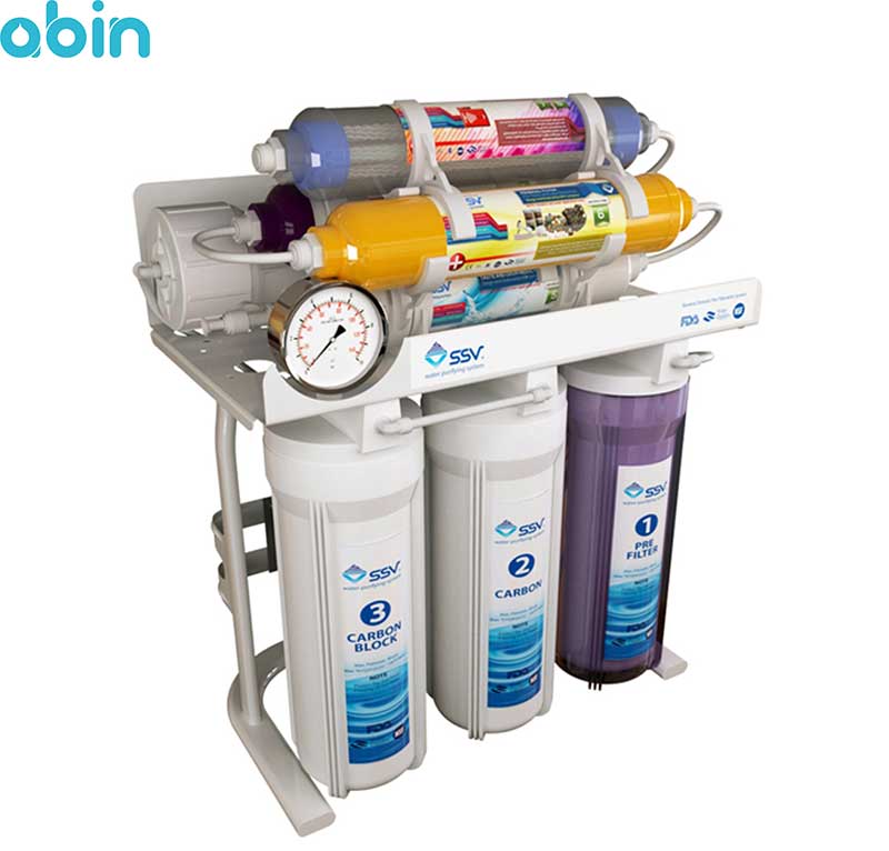 دستگاه تصفیه آب خانگی اس اس وی (SSV) مدل MaxTec X800 به همراه فیلتر بسته 3 عددی