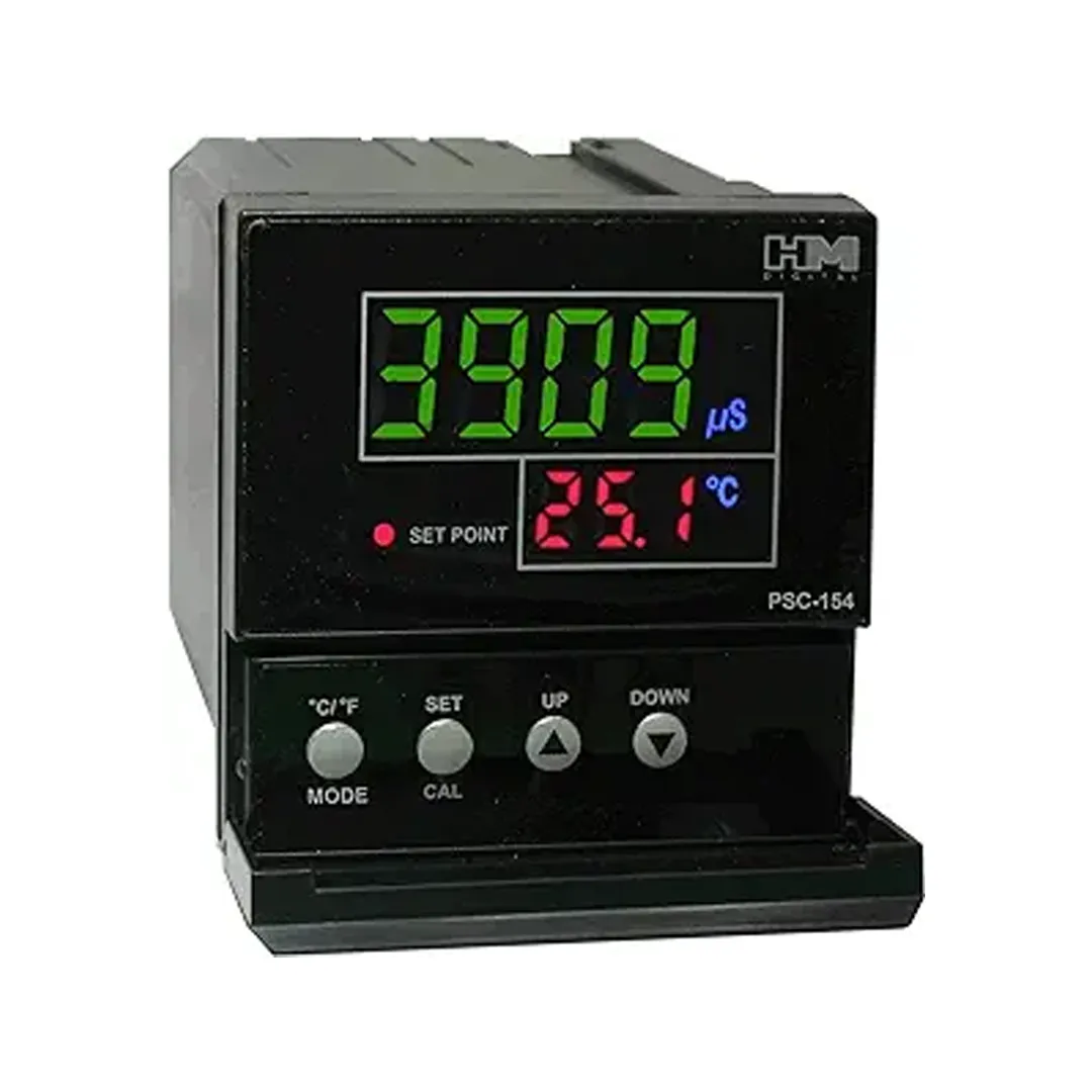 نمای جانبی EC و TDS متر برند HM مدل PSC-154 با خروجی mA 20-4 با نمایشگر