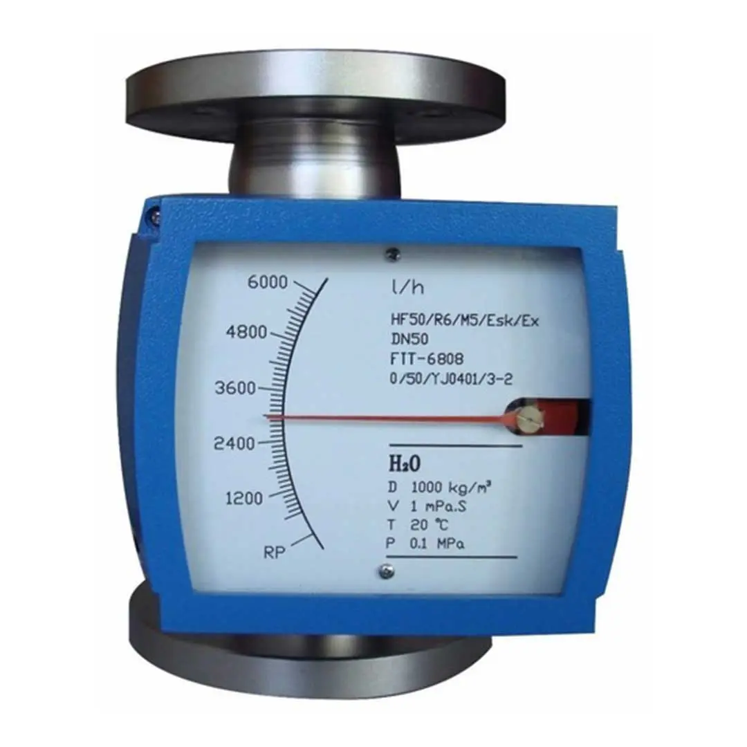 فلومتر فلوتک (Flowtech) 63 تا 630 لیتر در ساعت قطر 25 mm نمای روبرو