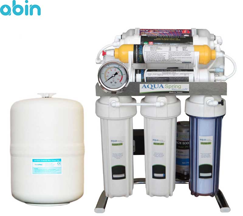 دستگاه تصفیه آب خانگی آکوآ اسپرینگ مدل CHROME-SB9