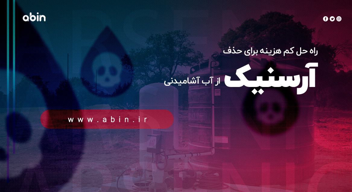 طرح نمادین راه حل کم هزینه برای حذف آرسنیک از آب آشامیدنی