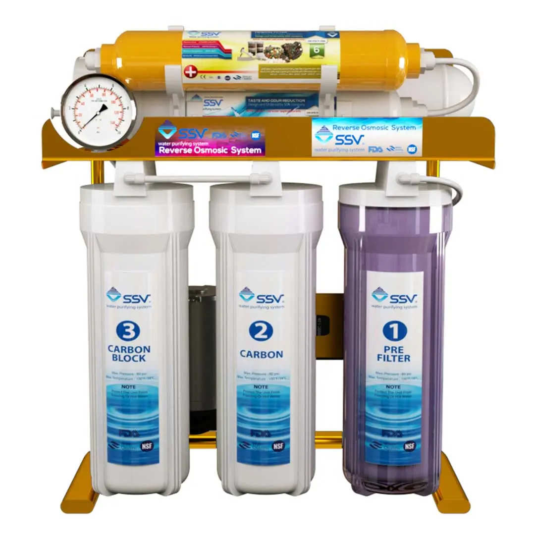 دستگاه تصفیه آب خانگی اس اس وی (SSV) مدل MaxGold X710 دید روبرو