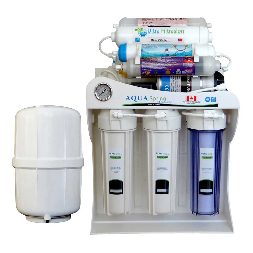 دستگاه تصفیه آب خانگی آکوآ اسپرینگ (Aqua Spring) مدل UF - SF4150 همراه مخزن سفید