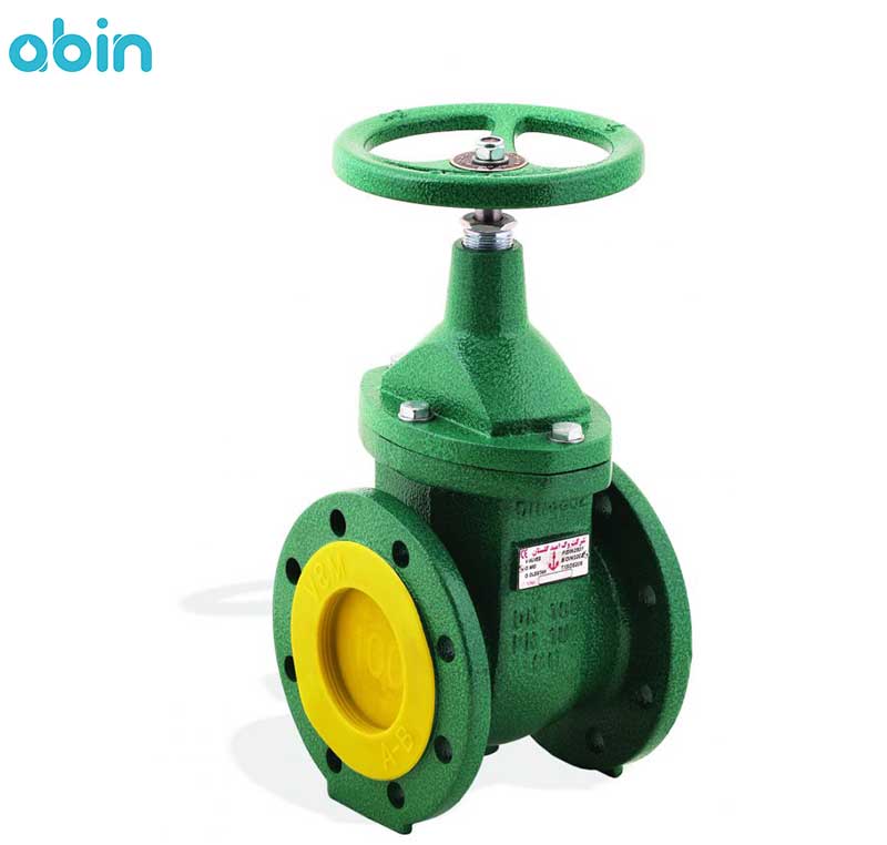 شیر فلکه کشویی زبانه فلزی وگ امید گلستان سایز 5 اینچ