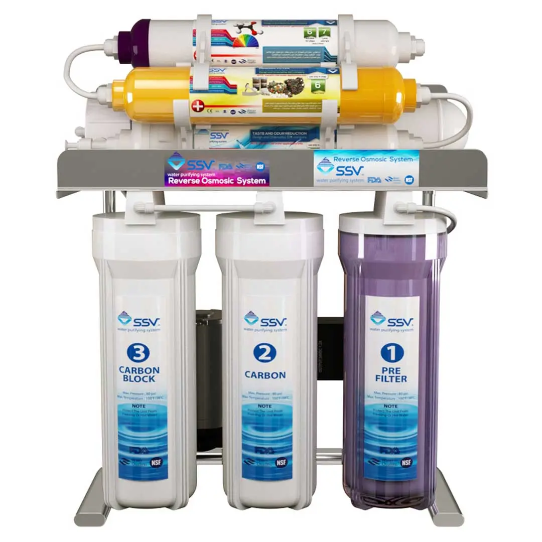 نمای جلویی دستگاه تصفیه آب خانگی اس اس وی (SSV) مدل MaxClear X700