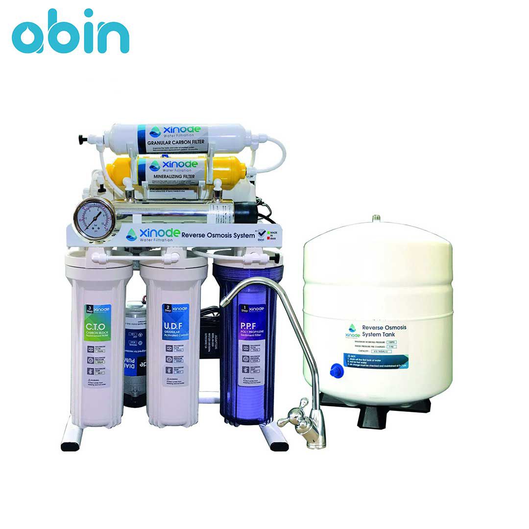 دستگاه تصفیه آب خانگی زینود (Xinode) مدل AXF505HB به همراه وسایل جانبی