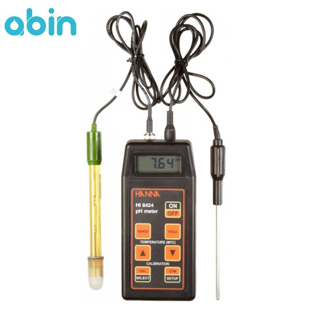 دستگاه PH و ORP متر دیجیتال هانا مدل HI8424 قابل حمل