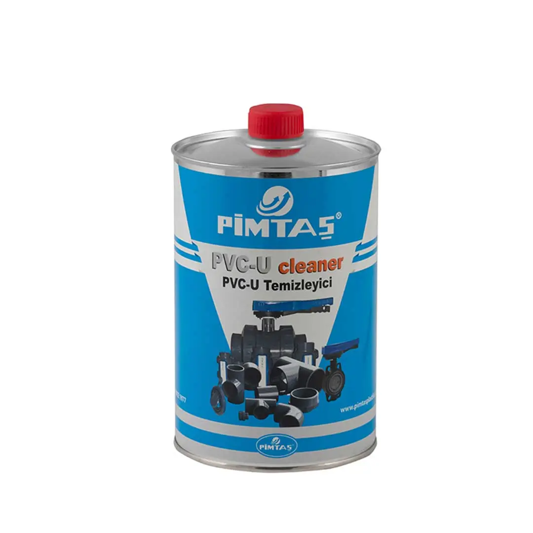 نمای عمودی کلینر UPVC پیمتاش (PIMTAS) با لیبل آبی