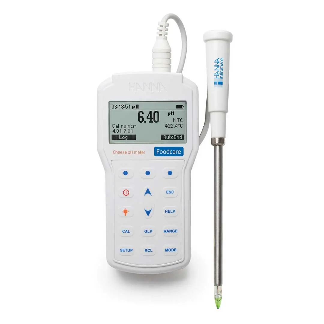 PH متر پنیر پرتابل هانا (HANNA) مدل HI98165