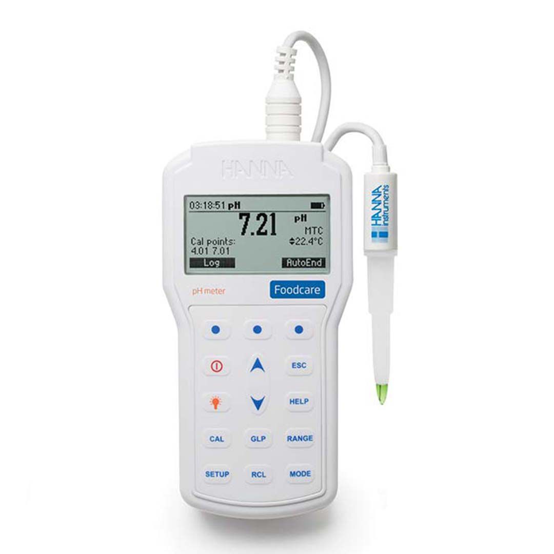 PH متر مخصوص غذا هانا مدل HI98161 برای سنجش اسیدیته مواد غذایی