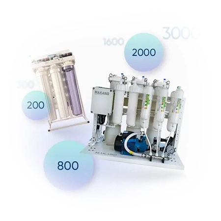 انواع دستگاه تصفیه آب نیمه صنعتی