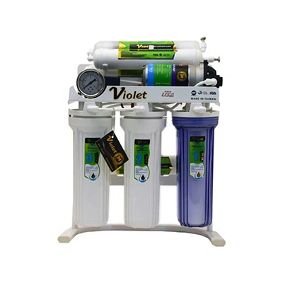 نمای روبرو دستگاه تصفیه آب خانگی 6 مرحله ای ویولت (Violet)