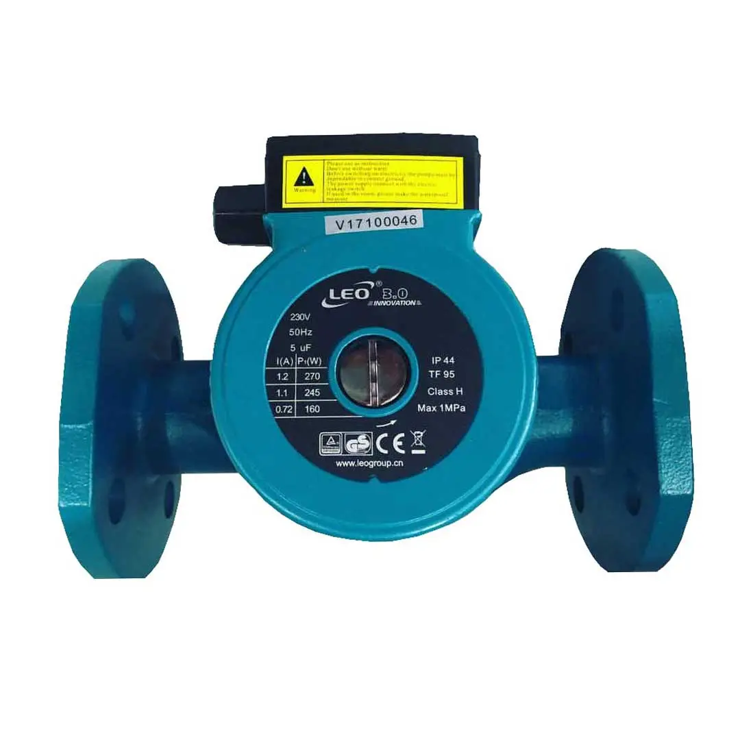 نمای روبهروی پمپ سیرکولاتور لئو (LEO) مدل LRP36-80F/200