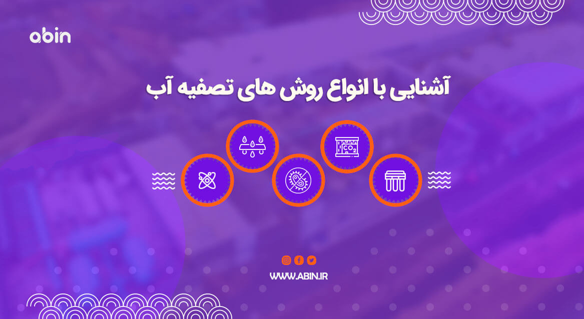 تصویر آموزشی انواع روش های تصفیه آب