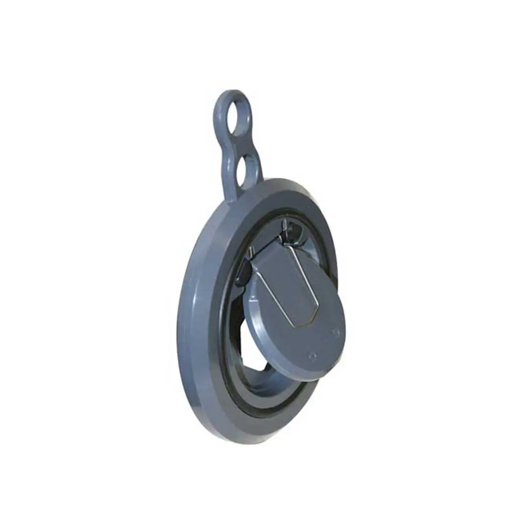 نمای عمودی شیر یک طرفه بین فلانچی UPVC پیمتاش (pimtas)