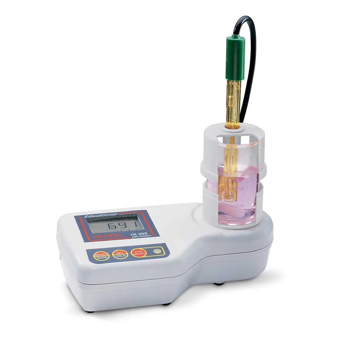 PH متر رومیزی آموزشی هانا (HANNA) مدل HI208 به همراه لوازم جانبی
