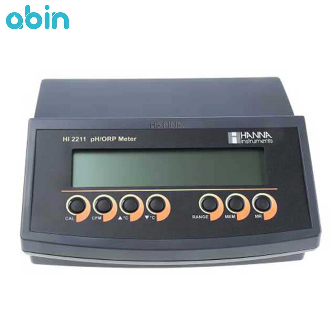 دستگاه PH و ORP متر رومیزی هانا HI2211 با نمایشگر دیجیتال