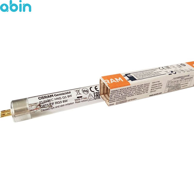 لامپ UVC اسرام با توان 8 وات