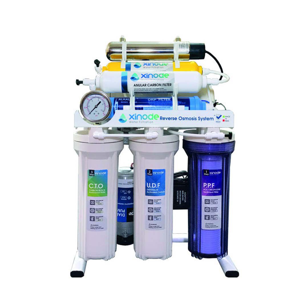 شمای روبرو دستگاه تصفیه آب خانگی زینود (Xinode) مدل AXS–710HB