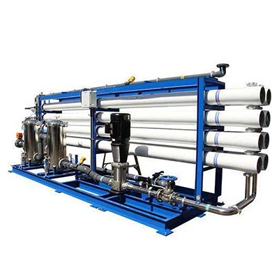 نمای جانبی دستگاه تصفیه آب صنعتی RO با ظرفیت 450 متر مکعب