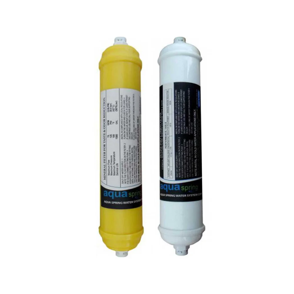 ست دو عددی فیلتر تصفیه آب خانگی آکوآ اسپرینگ (Aqua Spring) مدل P-M-S رنگ زرد و سفید