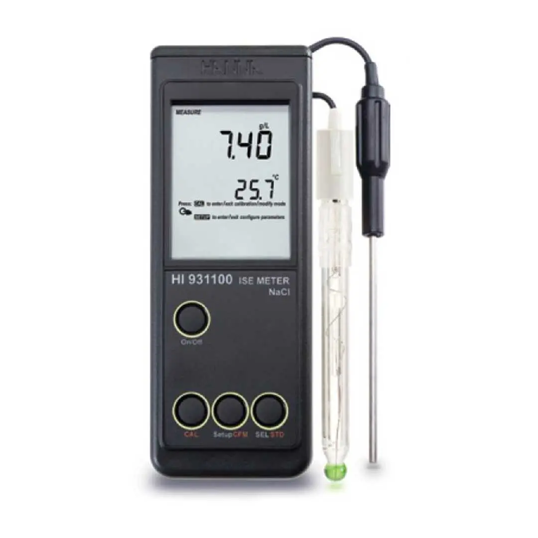 تصویر افقی شوری سنج پرتابل هانا (HANNA) مدل HI931100 فاقد پراب هولدر