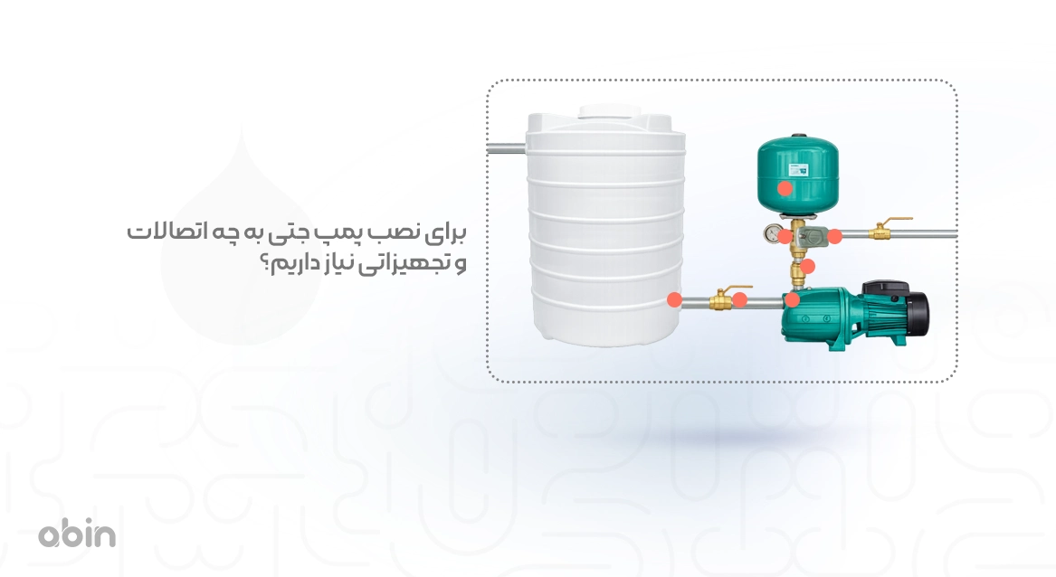 تجهیزات لازم برای نصب پمپ جتی