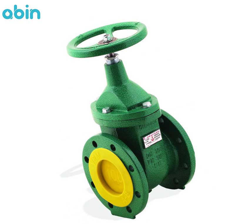 شیر فلکه کشویی زبانه فلزی وگ امید گلستان سایز 4 اینچ