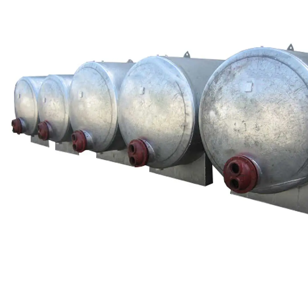 تصویر منبع کویل دار افقی 1200 لیتری با ضخامت 4 میلی متر