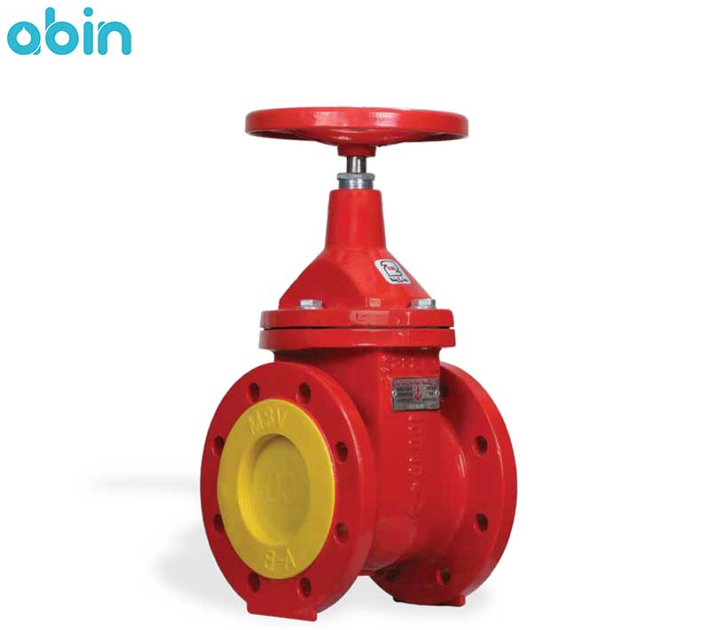 شیر فلکه کشویی زبانه فلزی داکتیل وگ امید گلستان سایز 4 اینچ