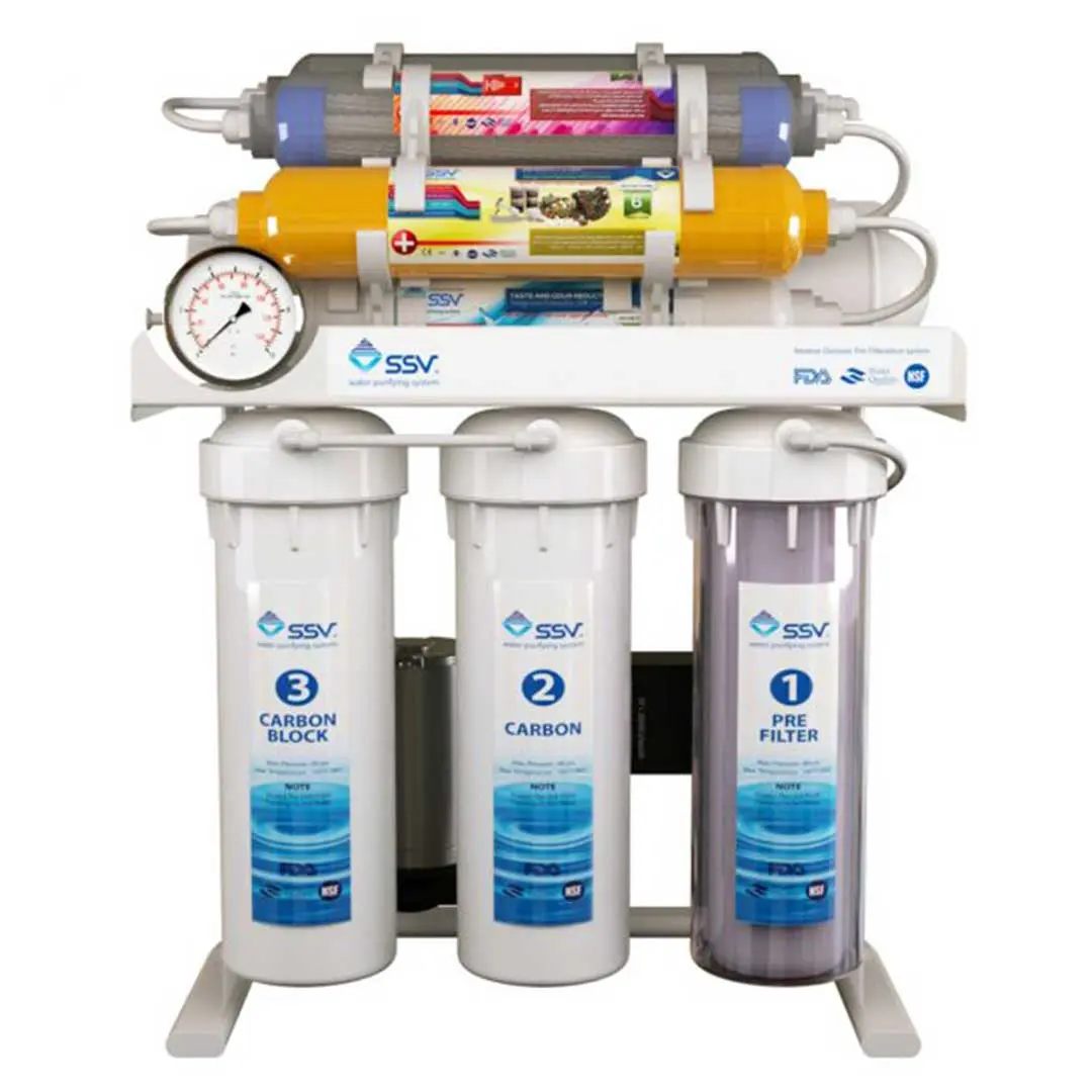 نمای روبرو دستگاه تصفیه آب خانگی اس اس وی (SSV) مدل UltraTec X900