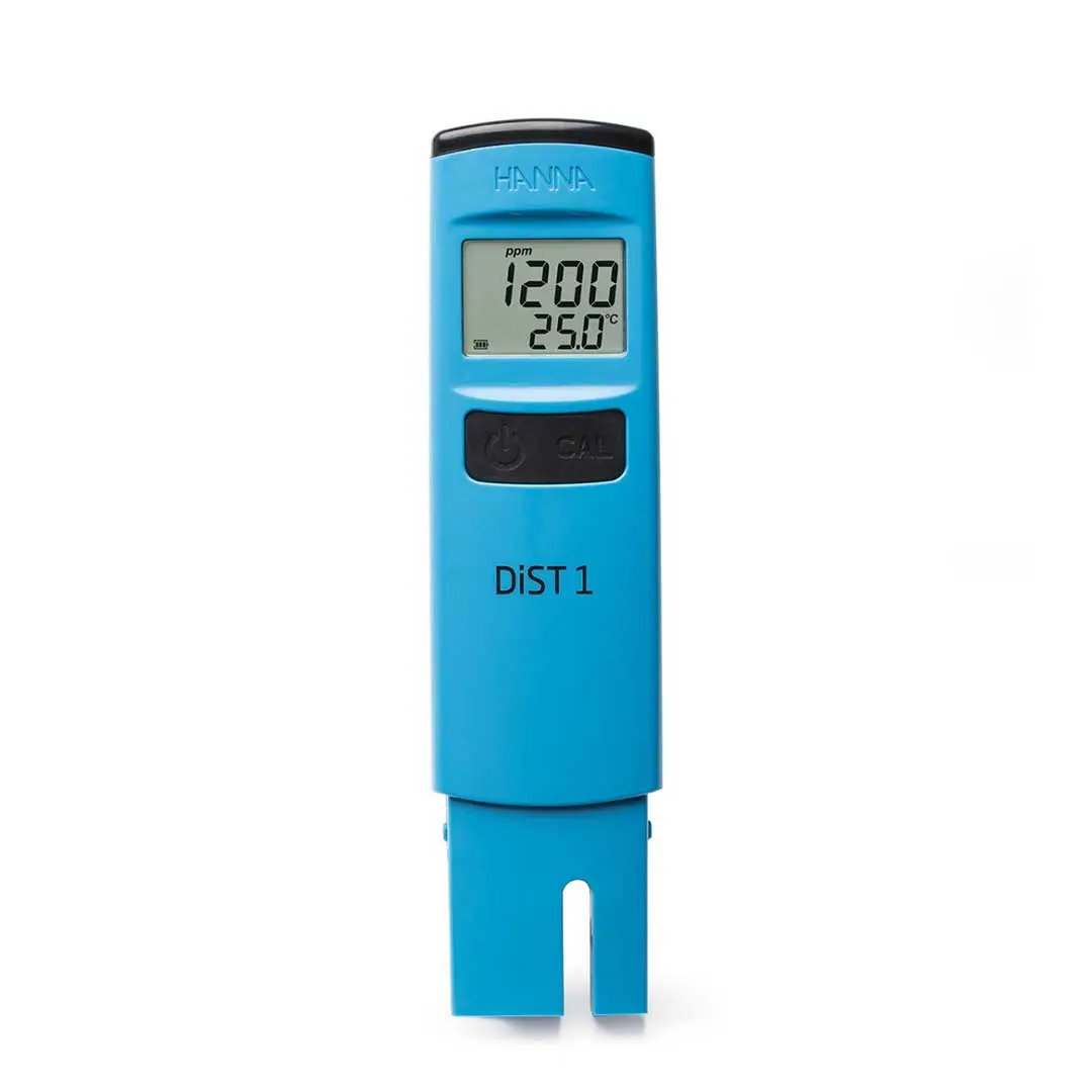 تصویر ایستاده TDS متر پرتابل هانا (HANNA) مدل HI98301 با بدنه آبی