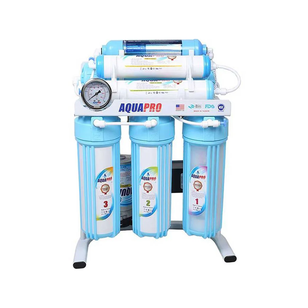 نما روبرو دستگاه تصفیه آب خانگی آکواپرو مدل RO7-ORP