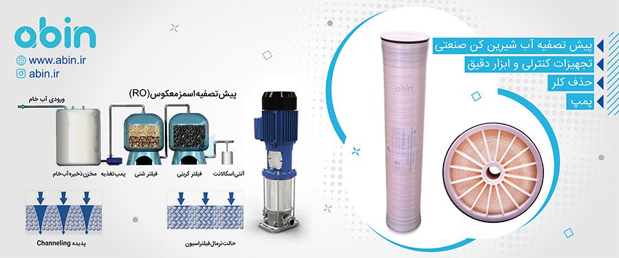 اینفوگرافیک مراحل افزایش طول عمر ممبران های دستگاه آب شیرین کن صنعتی