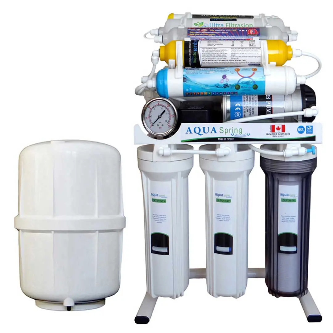 دستگاه تصفیه آب خانگی آکوآ اسپرینگ (Aqua Spring) مدل RO-AF2200 با مخزن فاقد لیبل