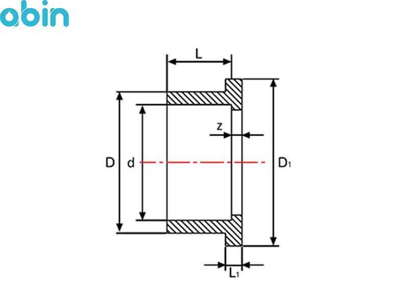 فلنچ آداپتور چسبی upvc پیمتاش