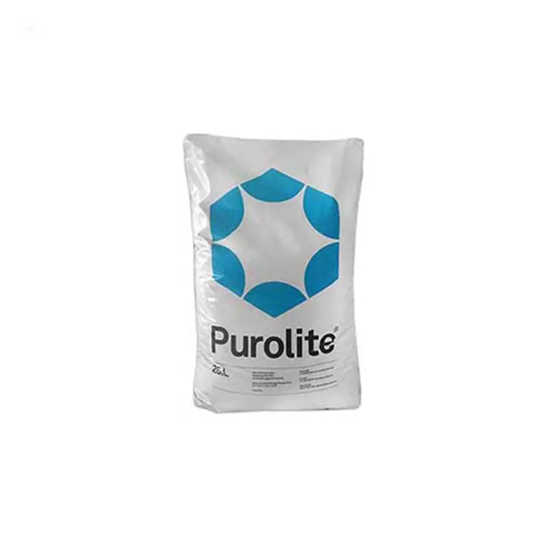 نمای جلو رزین پرولایت (Purolite) مدل Purofine PFC100 کیسه 25 لیتری سفید