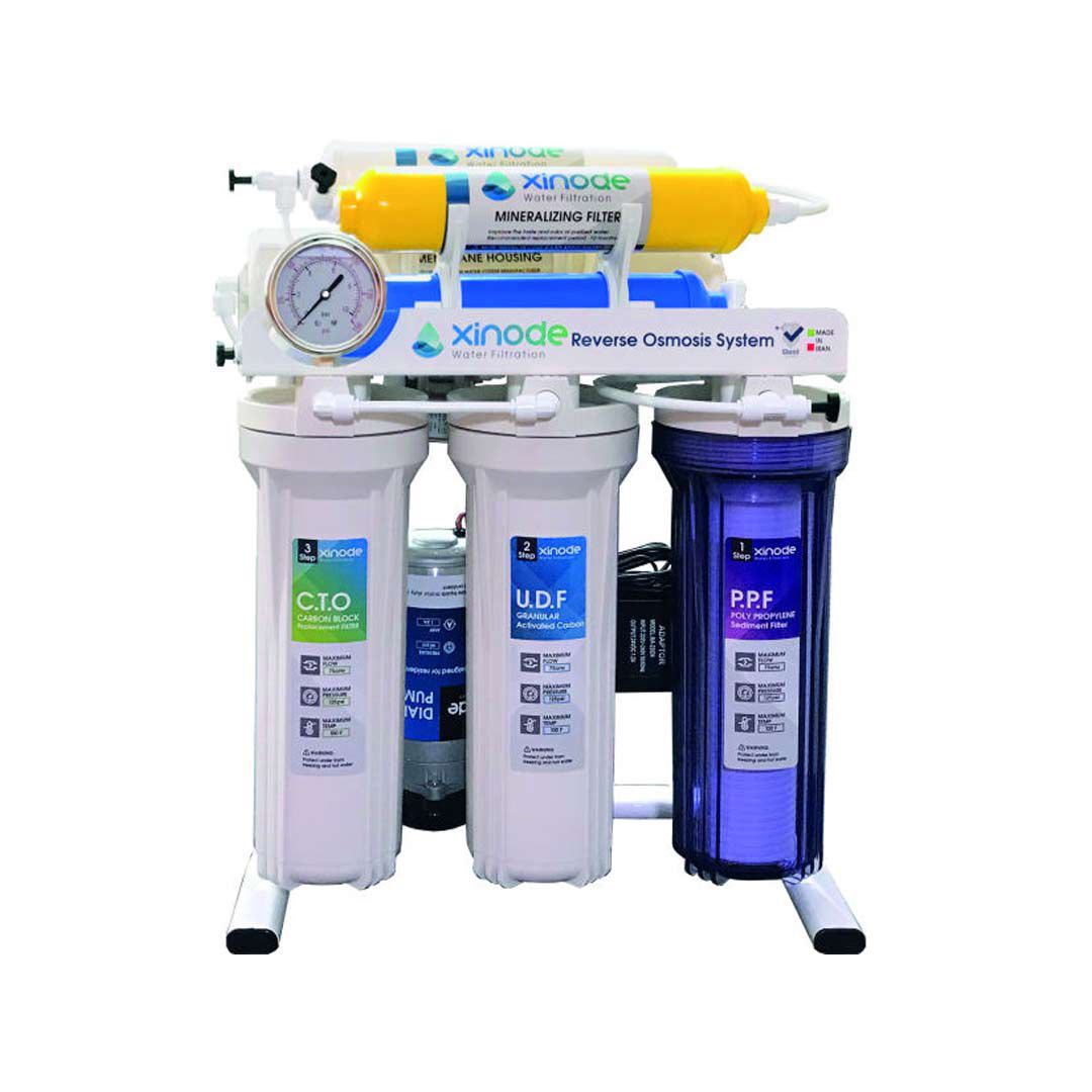 دستگاه تصفیه آب خانگی زینود (Xinode) مدل AXS-205HB نمای روبرو