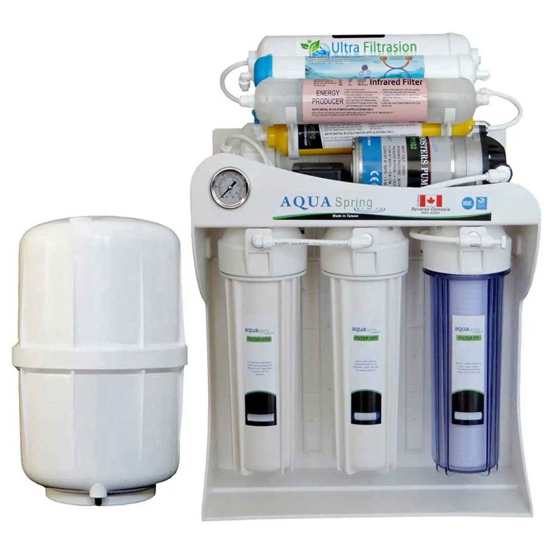 دستگاه تصفیه آب خانگی آکوآ اسپرینگ (Aqua Spring) مدل UF - SF4500 با مخزن بدون لیبل