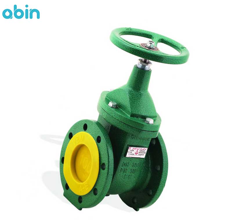 شیر فلکه کشویی زبانه فلزی وگ امید گلستان سایز 3 اینچ