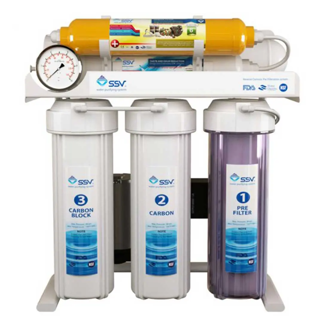 دستگاه تصفیه آب خانگی اس اس وی (SSV) مدل SuperTec X600 نمای جلو