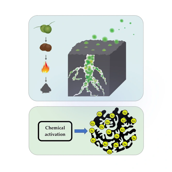 دیاگرام تولید و فعال سازی کربن اکتیو