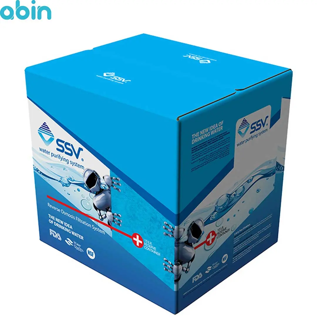 نمای جانبی جعبه دستگاه تصفیه آب خانگی اس اس وی (SSV) مدل UltraTec X1000
