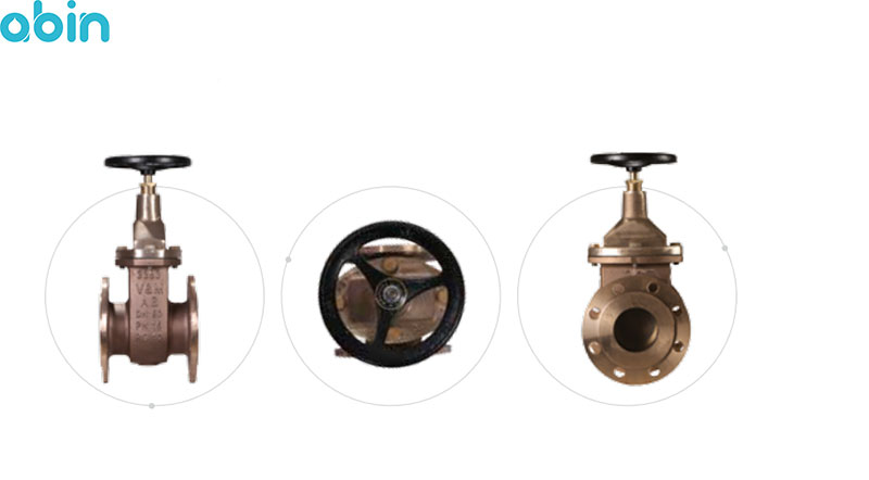 شیر فلکه کشویی برنزی وگ امید گلستان سایز 1/2-1 اینچ