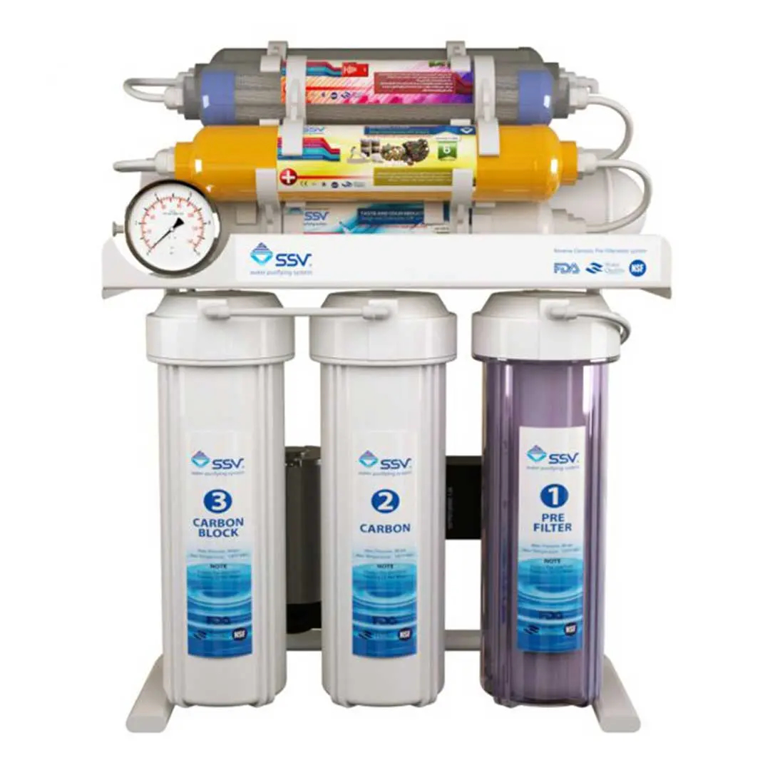 دستگاه تصفیه آب خانگی اس اس وی (SSV) مدل SuperTec X1000 نمای جلویی