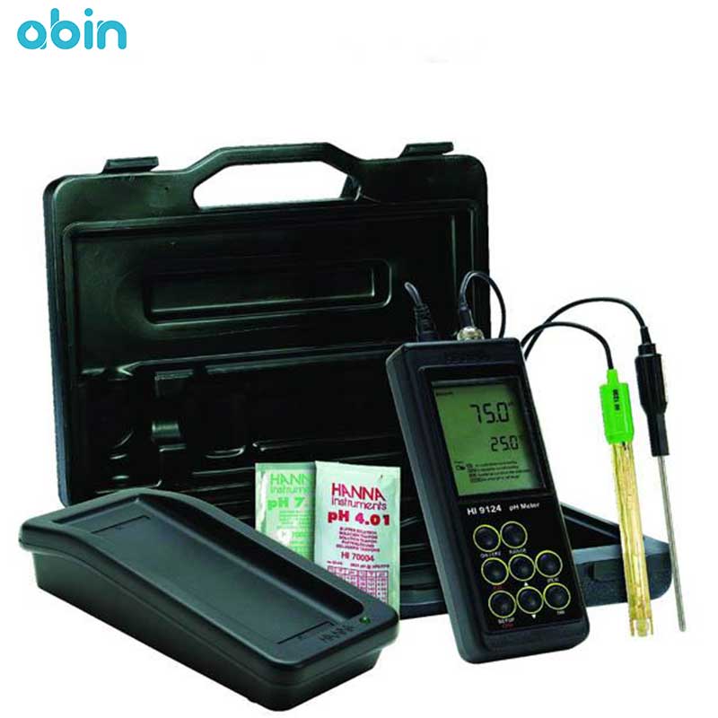 PH متر دستی با طراحی پیشرفته هانا (HANNA) مدل Hi9124