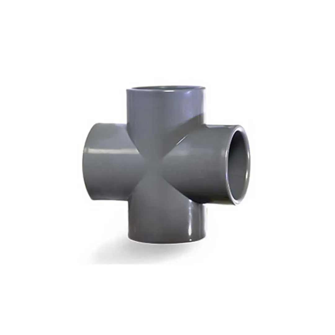 چهارراهی چسبی upvc پیمتاش (pimtas) نمای جانبی